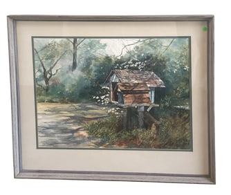 LARGE LOWCOUNTRY WATERCOLOR CAROL MCDANIEL