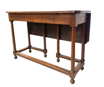 ANTIQUE EXCEPTIONAL ENGLISH OAK SINGLE DROP LEAF