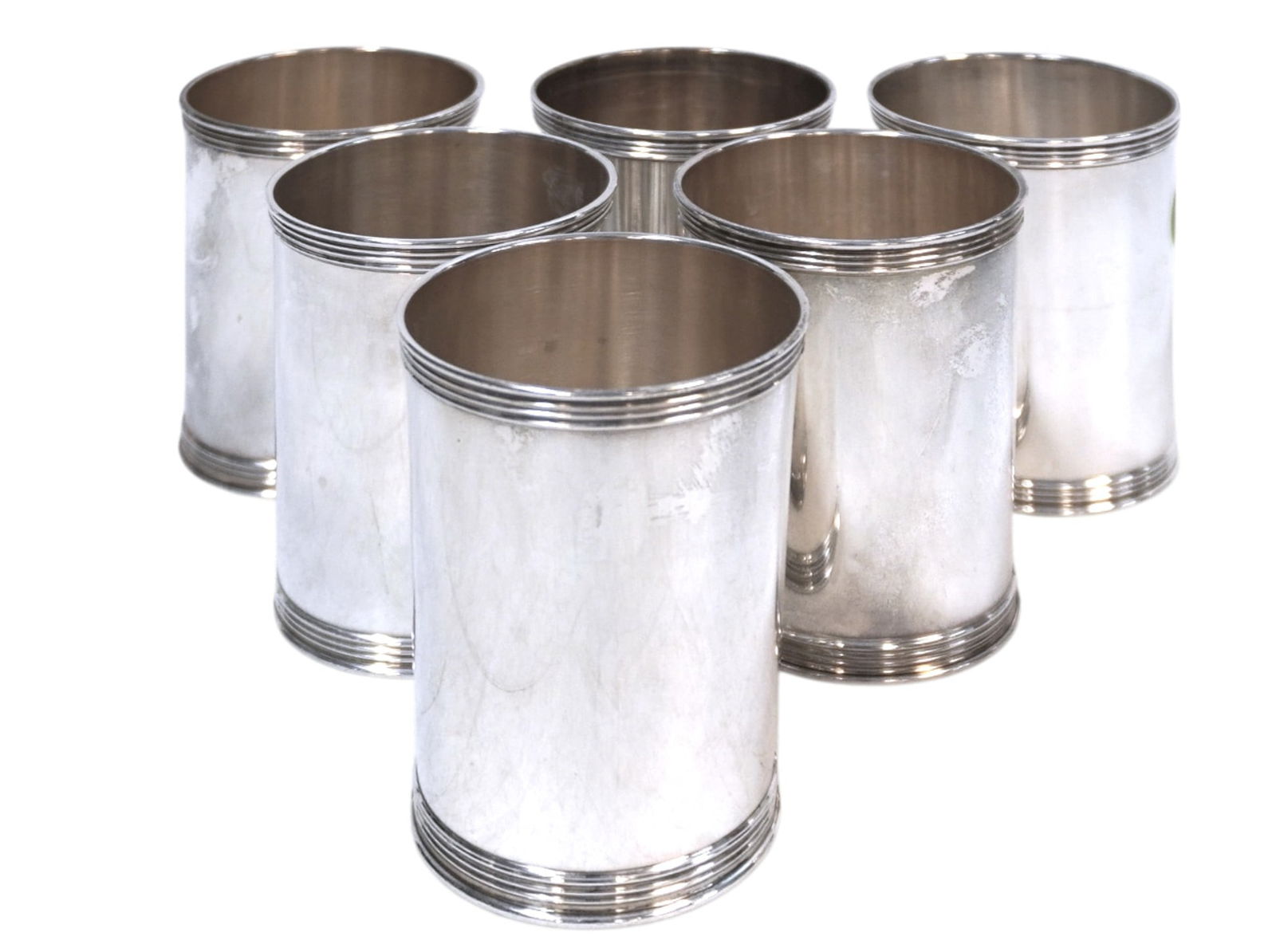 6 STERLING SILVER MINT JULEP CUPS (1 of 5)