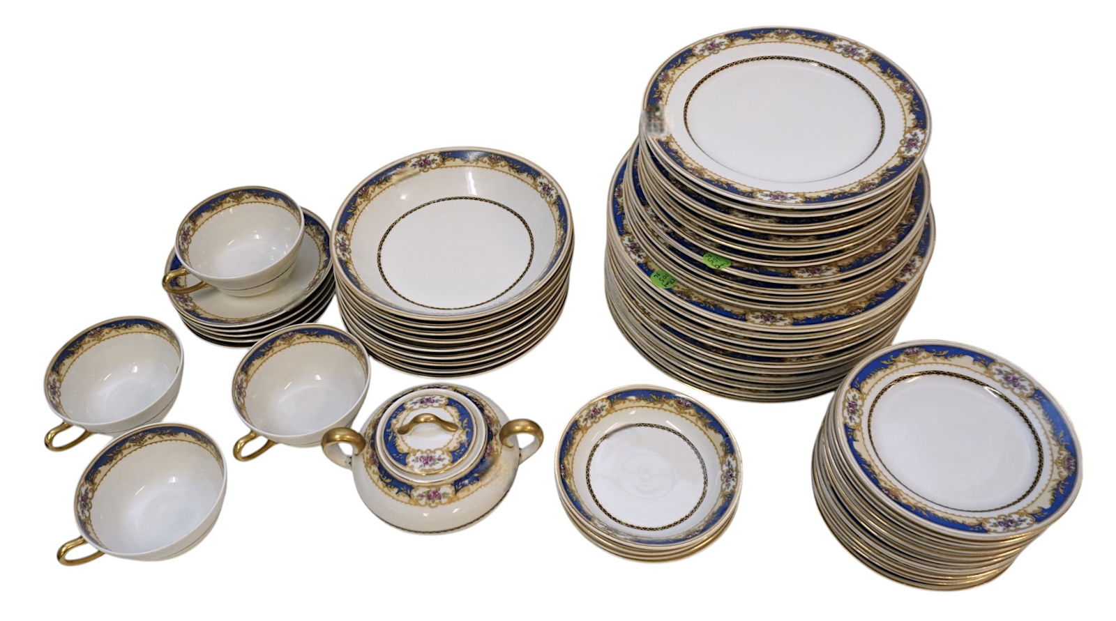 56 pc LIMOGES TRESSMANES & VOGHT CHINA (1 of 9)
