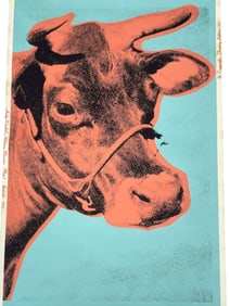 WARHOL 1971 COW WALLPAPER SCREENPRINT WHITNEY