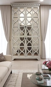 OLY STUDIO ELISABETH LARGE MIRRORED CABINET