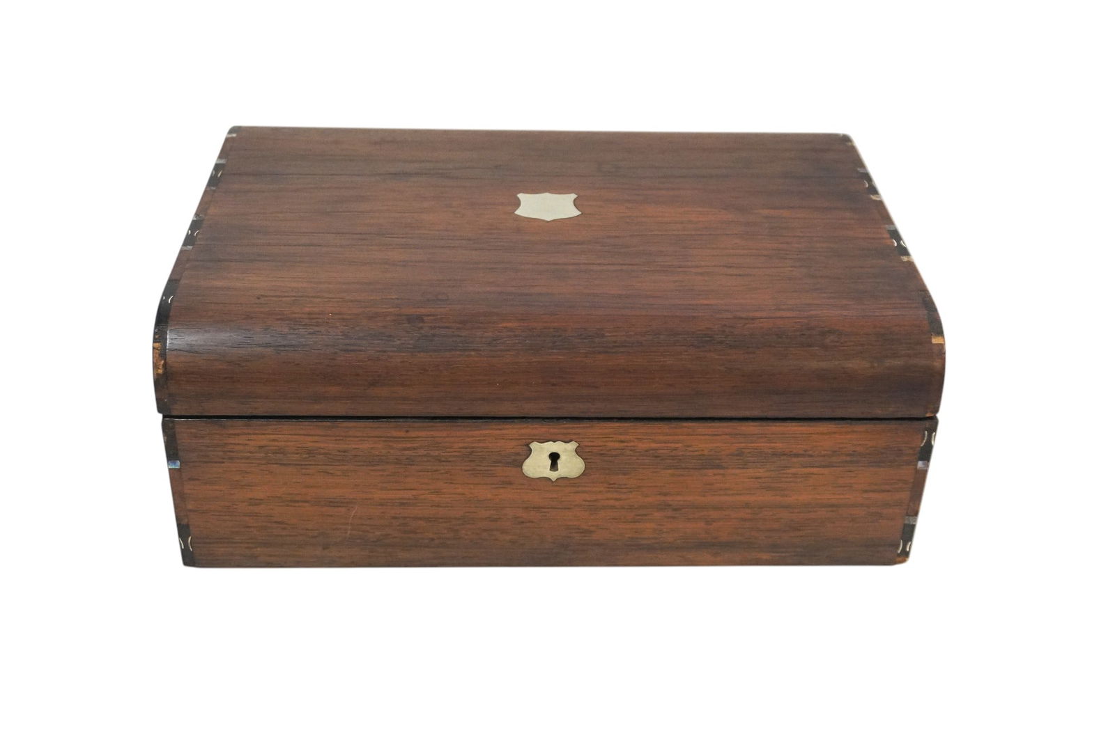 ANTIQUE MAHOGANY WRITING BOX / LAP DESK (1 of 8)