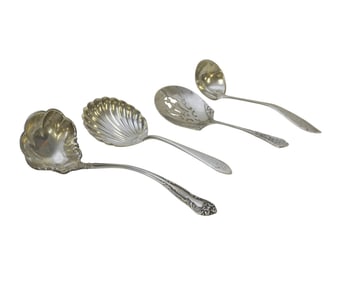 4 STERLING SILVER LADLES - BONBONS
