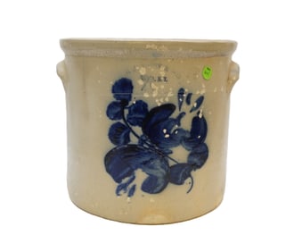 4 GAL N.A WHITE & SONS UTICA, NY CROCK STONEWARE