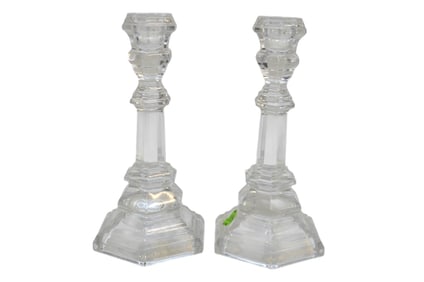 VINTAGE TIFFANY & CO. CRYSTAL CANDLESTICK HOLDERS