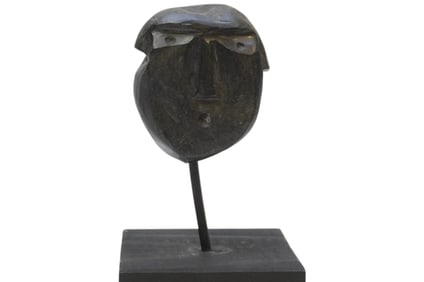 POST MODERN METAL AND WOOD SCULPTURE