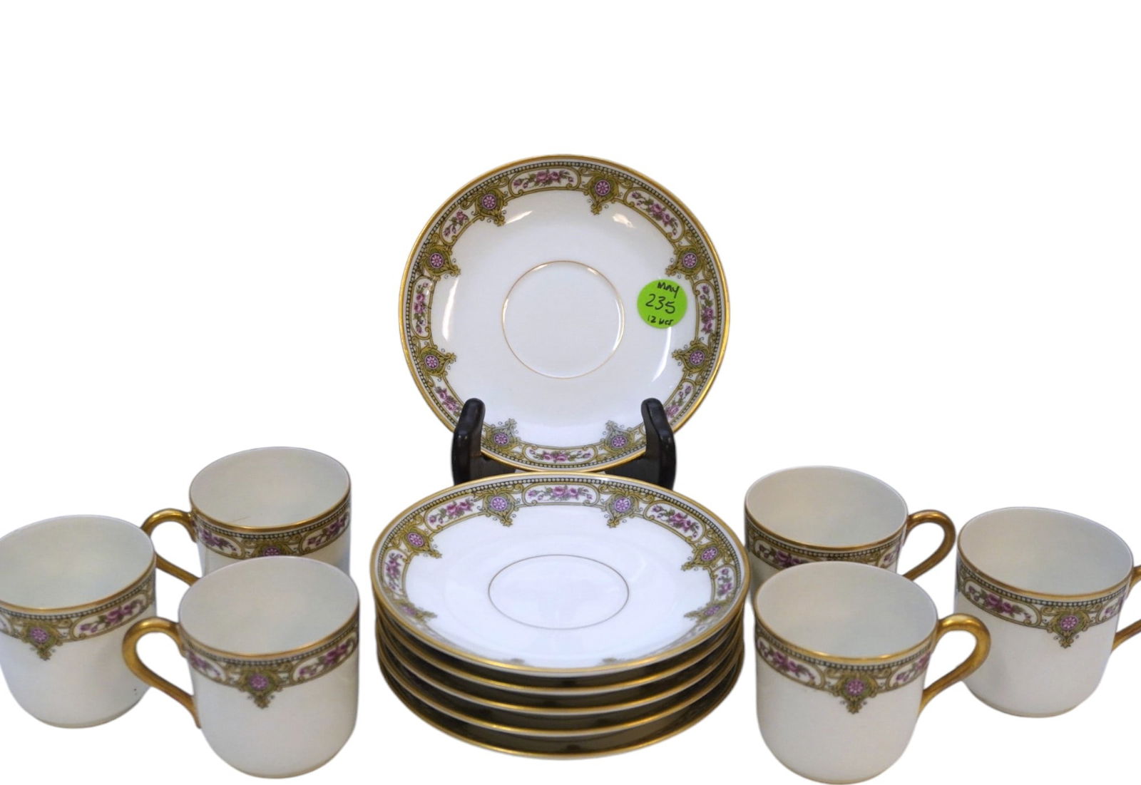 6 TRESSEMANES VOGT T&V LIMOGES DEMITASSE CUPS AND SAUCER SETS (1 of 3)