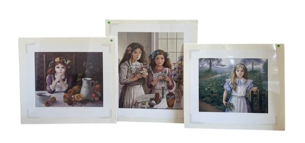 3 PATI BANNISTER 91929-2013) LTD ED SIGNED LITHOGRAPHS