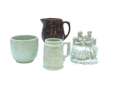 VINTAGE MCCOY & MORE POTTERY LOT - 4 PIECES