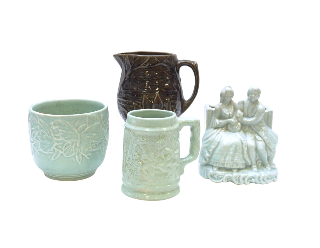 VINTAGE MCCOY & MORE POTTERY LOT - 4 PIECES (1 of 4)
