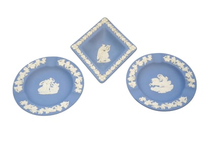 VINTAGE WEDGWOOD JASPERWARE - 3 PIECES