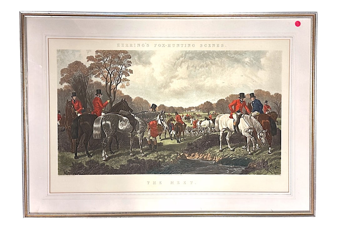 JOHN FREDERICK HERRING (1795-1865), THE MEET ENGRAVING (1 of 3)