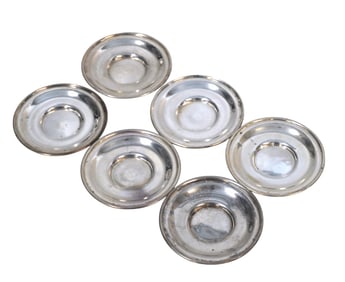 5 STERLING SILVER NUT / MINT PLATES