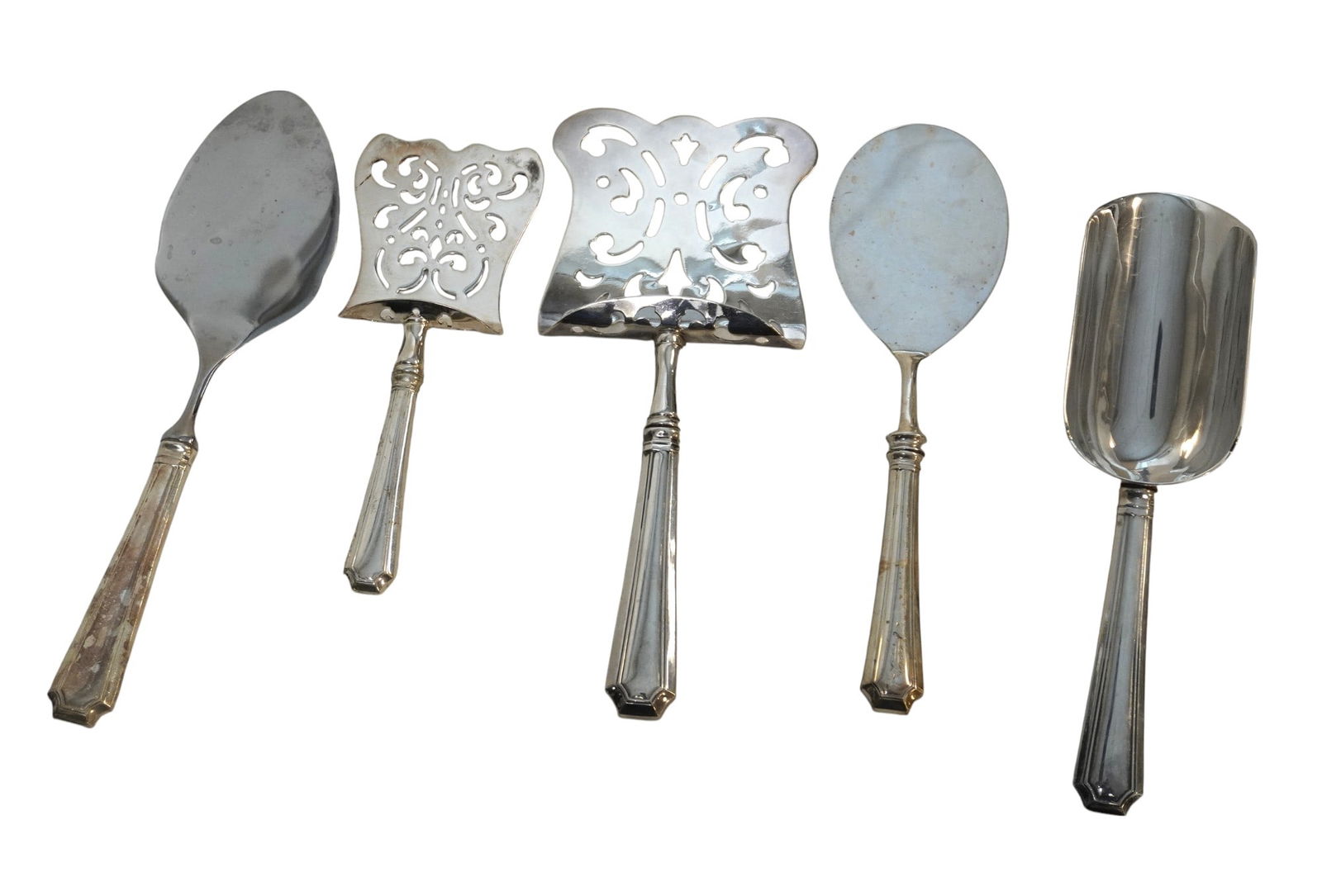 5 pc GORHAM FAIRFAX STERLING SERVING PIECES (1 of 4)
