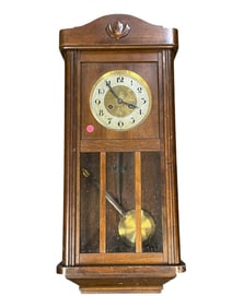 ARTS & CRAFTS ERA VIENNA REGULATOR CLOCK
