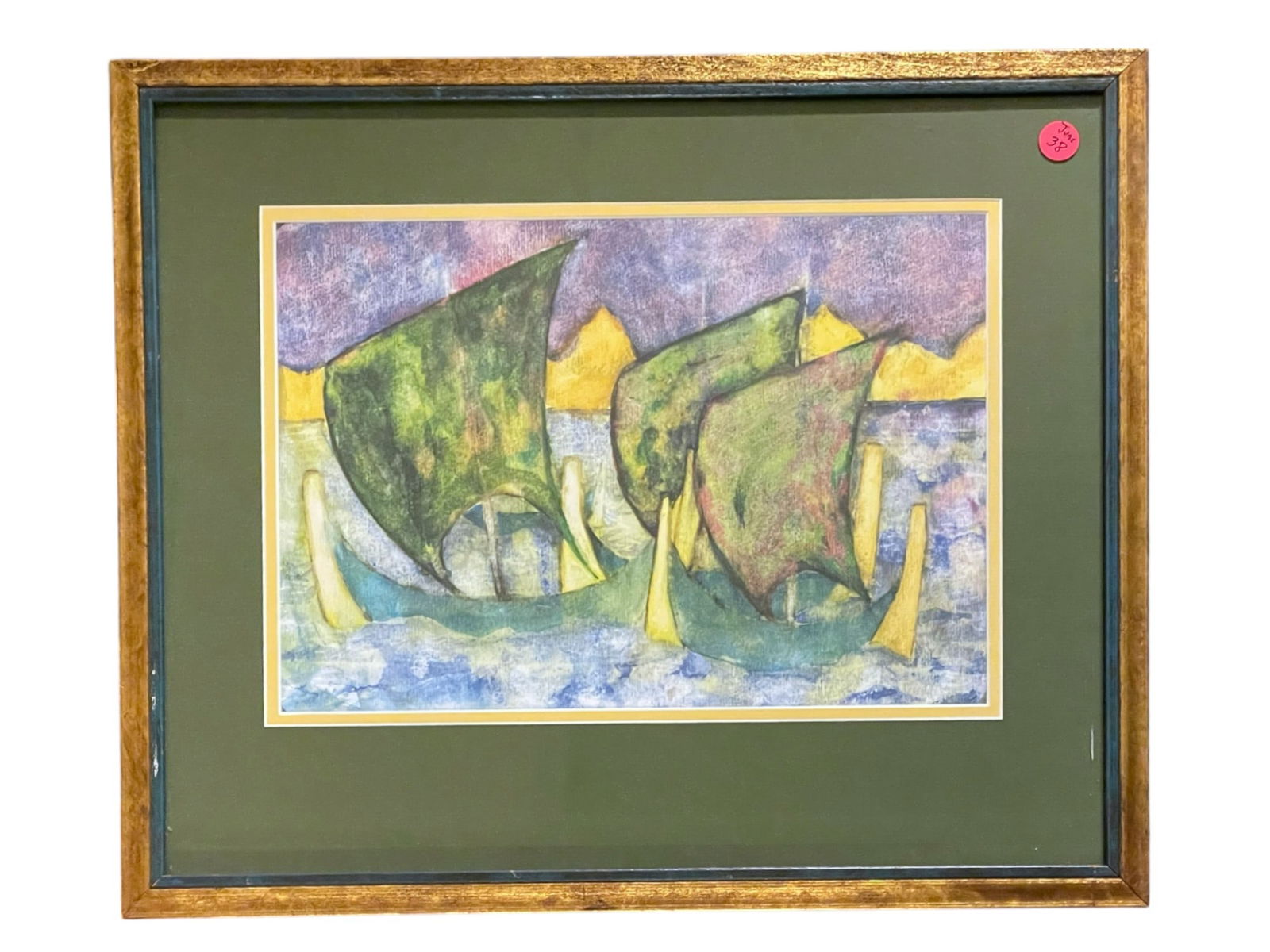 MID CENTURY MODERN PRINT BERGEN NORWAY (1 of 3)