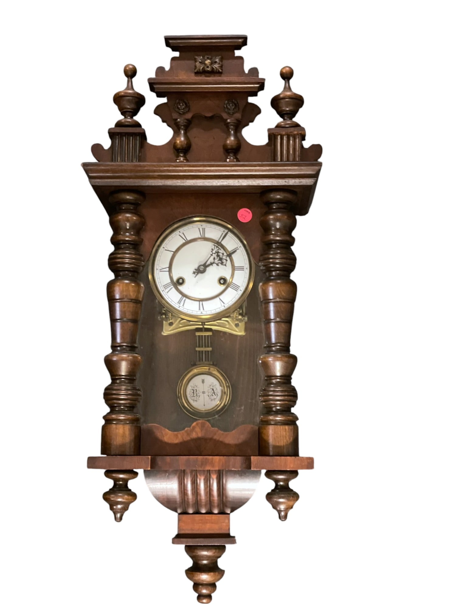 ANTIQUE PENDULUM WALL CLOCK (1 of 7)
