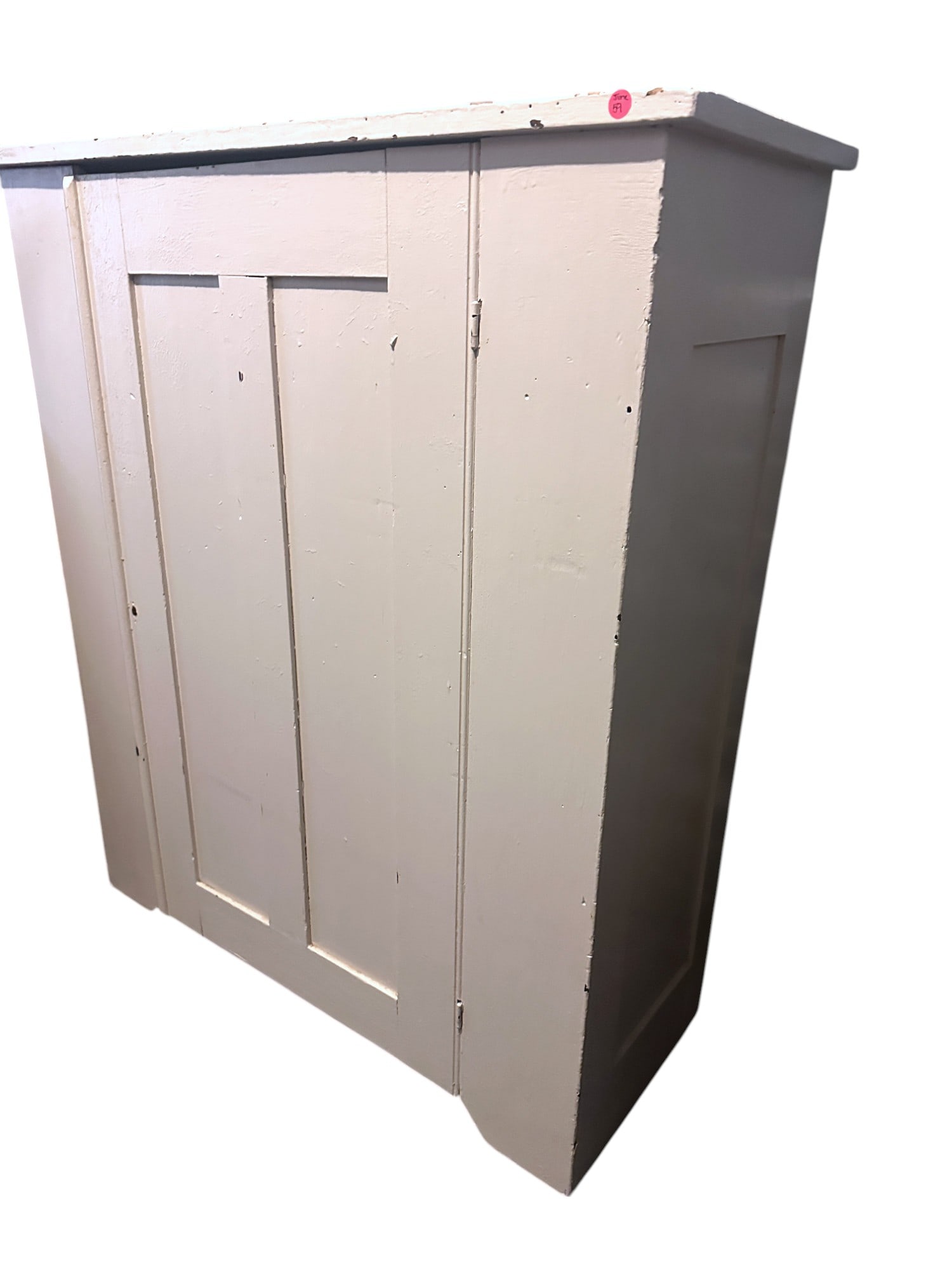 WHITE PAINTED PRIMITIVE JELLY CUPBOARD / CABINET (1 of 3)