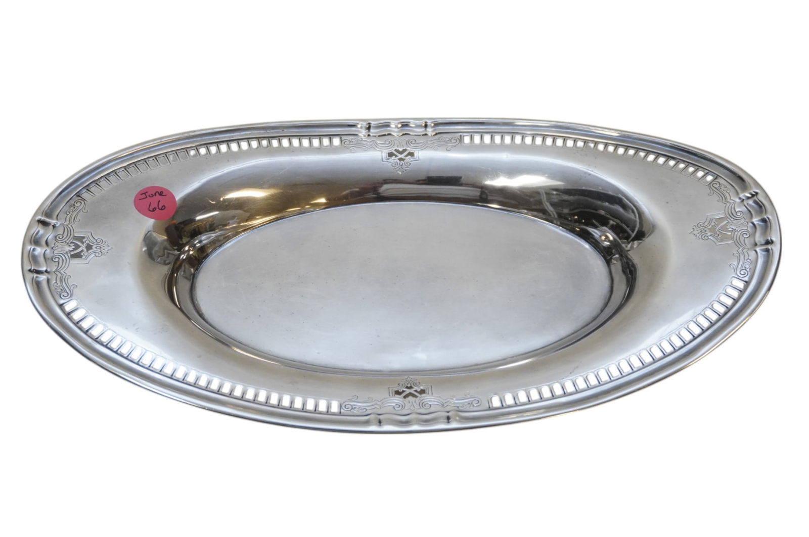 STERLING SILVER BREAD TRAY WILLIAM DURGIN (1 of 5)