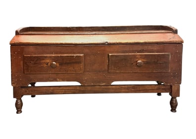 ANTIQUE PRIMITIVE LOW CHEST