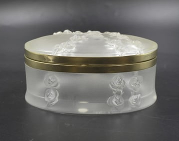 LALIQUE CRYSTAL COPPELIA OVAL BOX