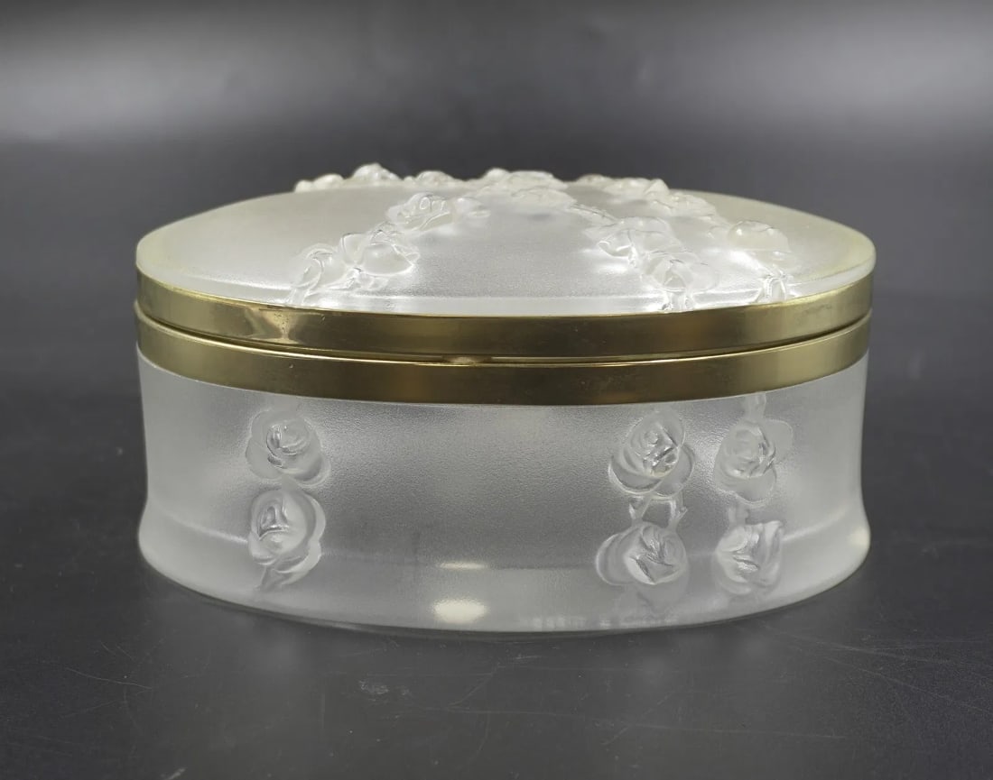 LALIQUE CRYSTAL COPPELIA OVAL BOX (1 of 5)