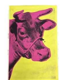WARHOL 1971 COW WALLPAPER SCREENPRINT