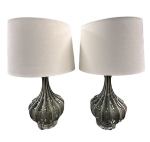 PAIR SIMON BLAKE RETRO STYLE TABLE LAMPS