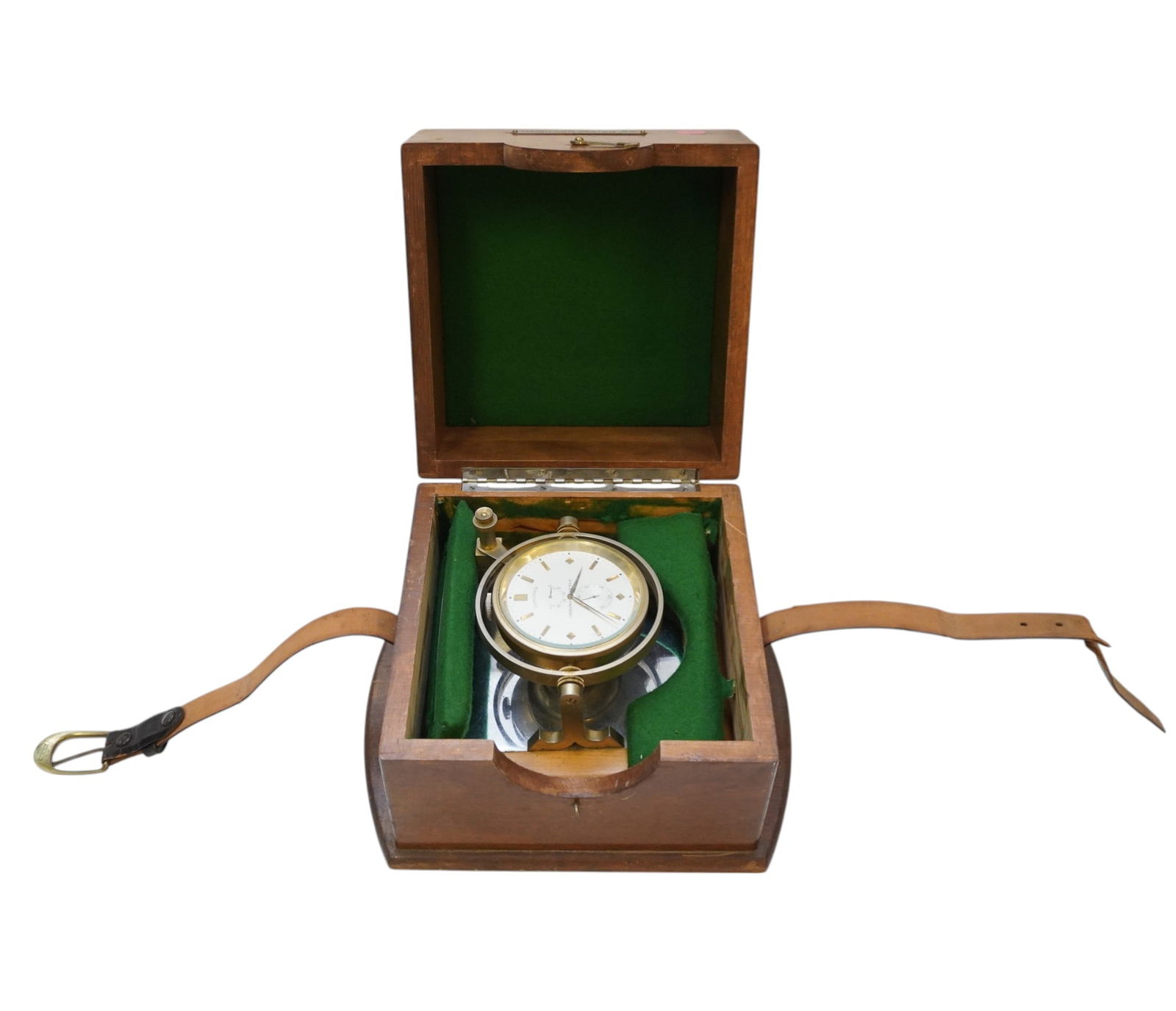 LONGINES MARINE CHRONOMETER IN CASE (1 of 5)