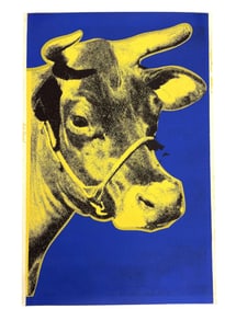 WARHOL FACTORY ADDITIONS 1971 COW WALLPAPER SCREENPRINT