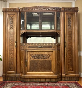 FRENCH TRUE ART DECO WALNUT A DEUX CORPS