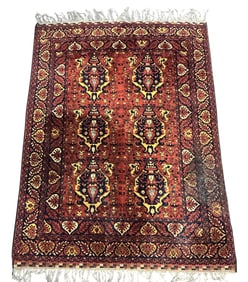 AFGHAN HAND KNOTTED WOOL RUG