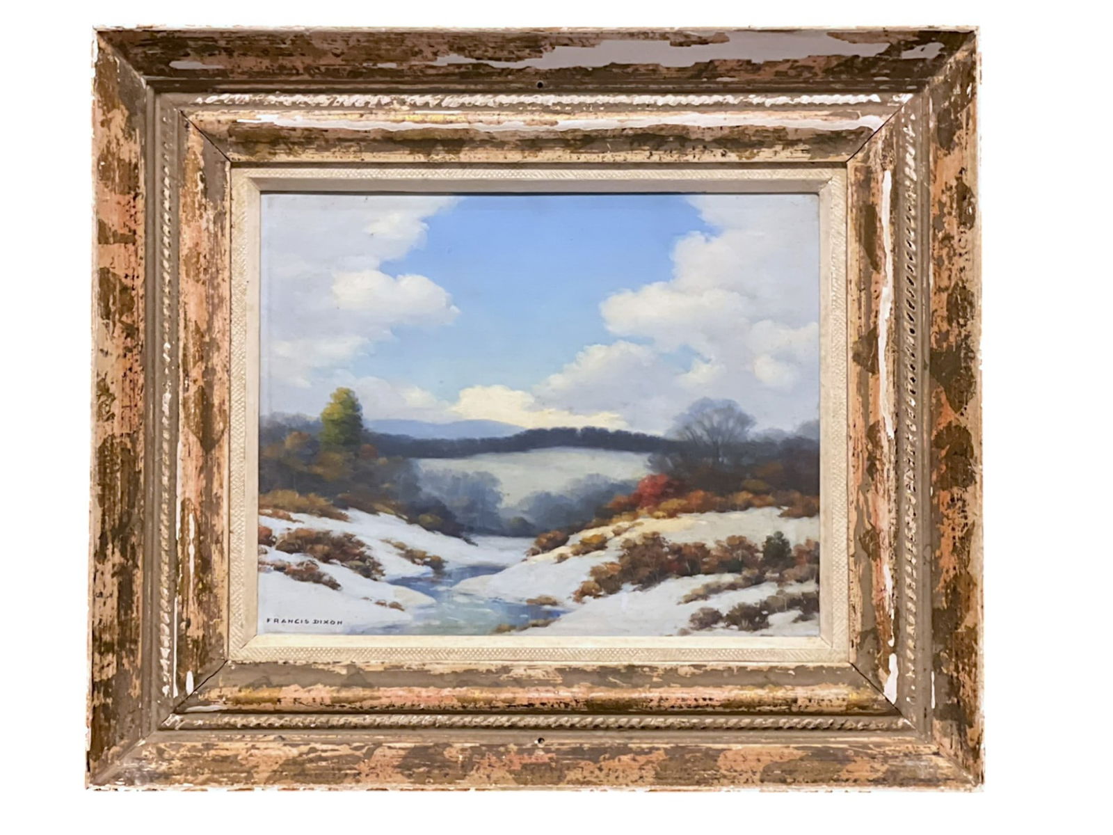 FRANCIS STILLWELL DIXON (1879-1967) OIL LANDSCAPE (1 of 3)