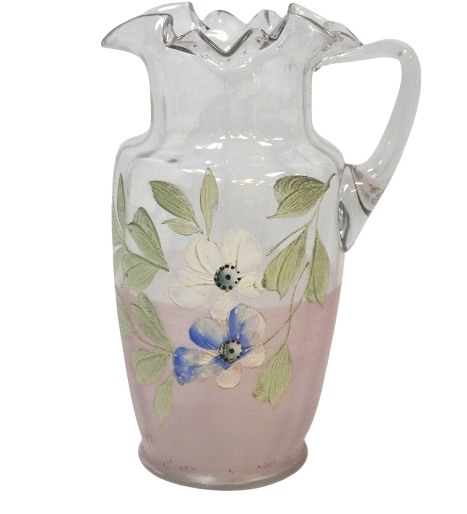 LARGE ENAMELED LEMONADE PITCHER (1 of 4)