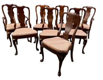 8 DREXEL QUEEN ANNE DINING CHAIRS