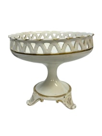 ANTIQUE OLD PARIS PORCELAIN COMPOTE
