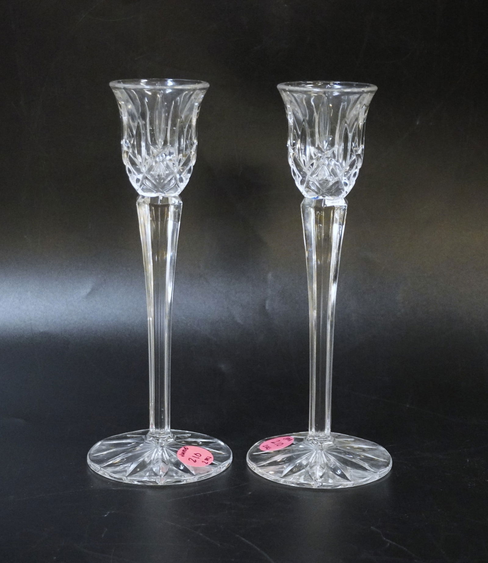 2 GORHAM LADY ANNE CRYSTAL CANDLESTICKS (1 of 3)