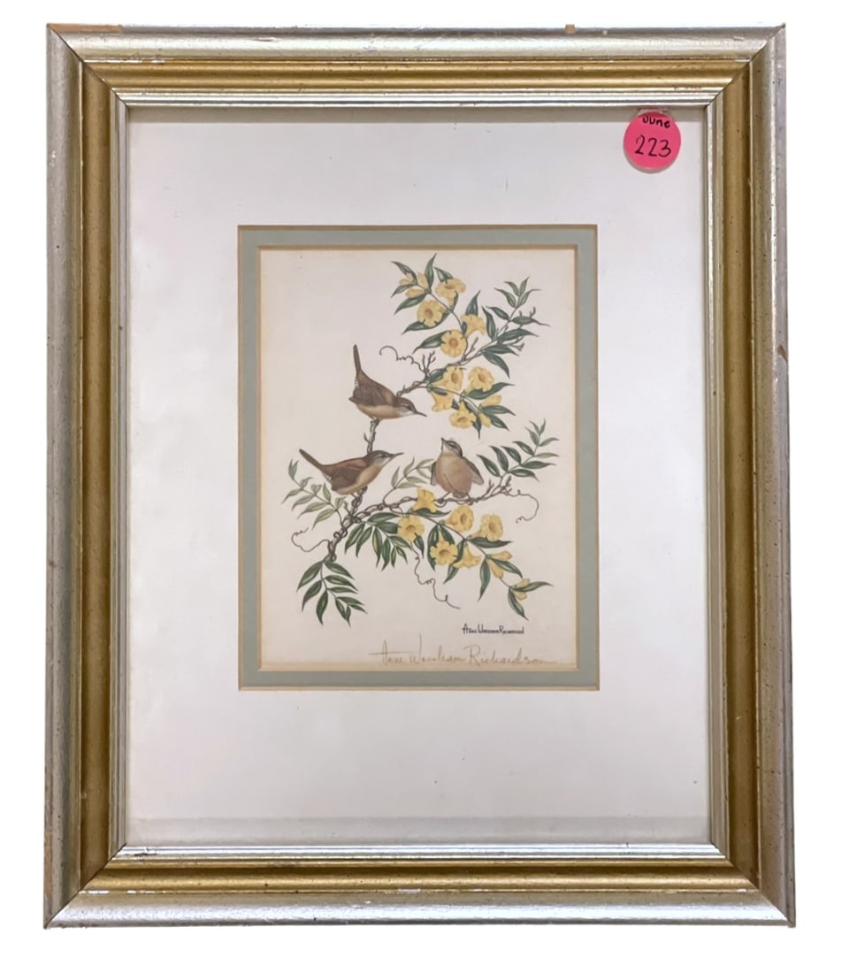 CAROLINA WREN AND YELLOW JESSAMINE ANNE RICHARDSON (1 of 4)