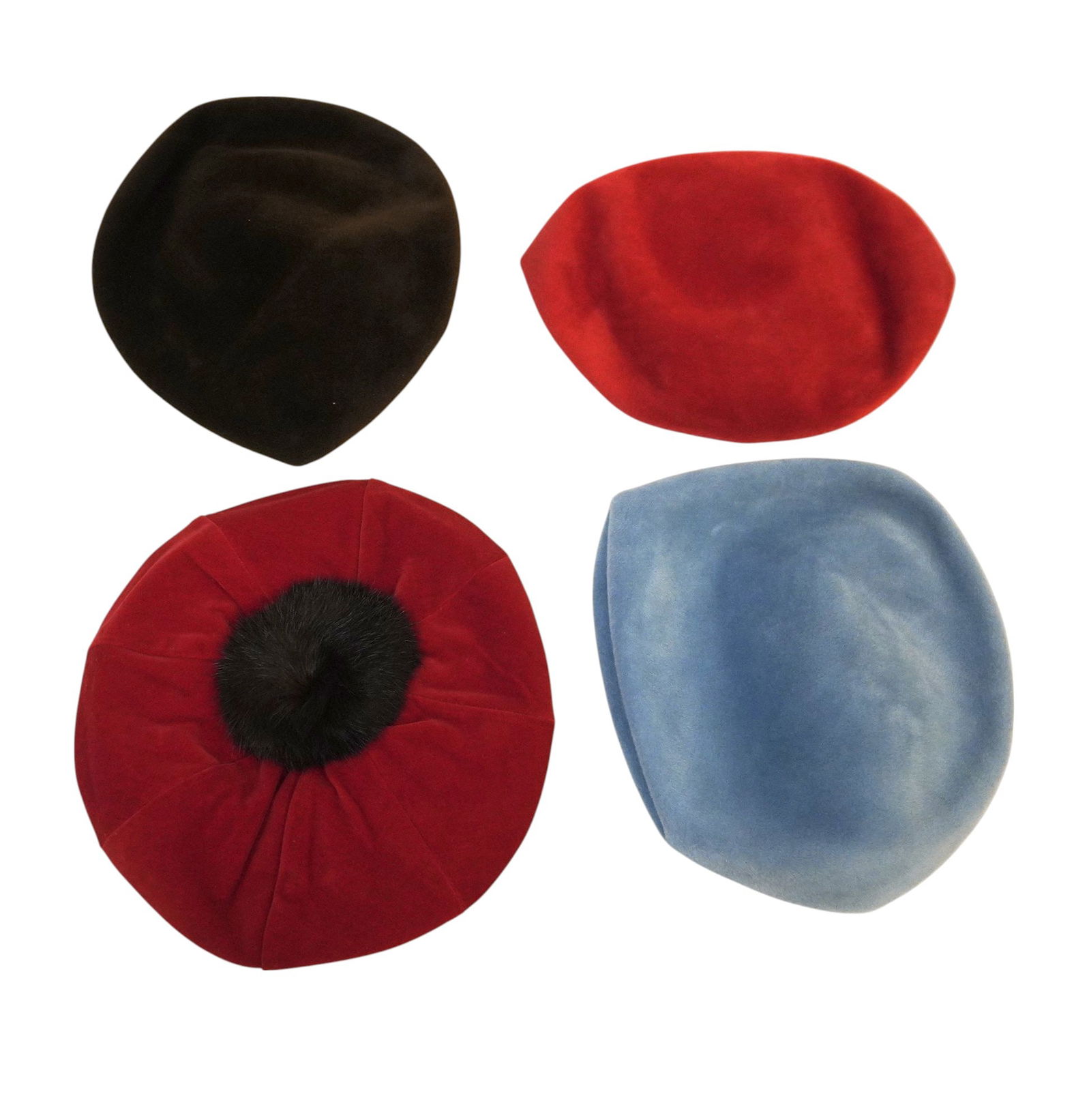 4 RARE VINTAGE HATS - PESCHEL AND SEARS: 3 Rare Vintage Peschel Hats and One Vintage Sears Hat. Total lot weight is 8 oz.