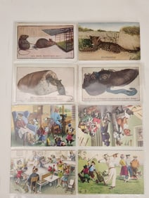 36 VINTAGE ANIMAL POSTCARDS CATS +