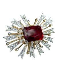 KENNETH JAY LANE STARBURST BROOCH