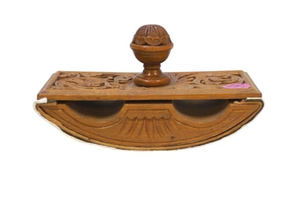 ANTIQUE HAND CARVED INK BLOTTER