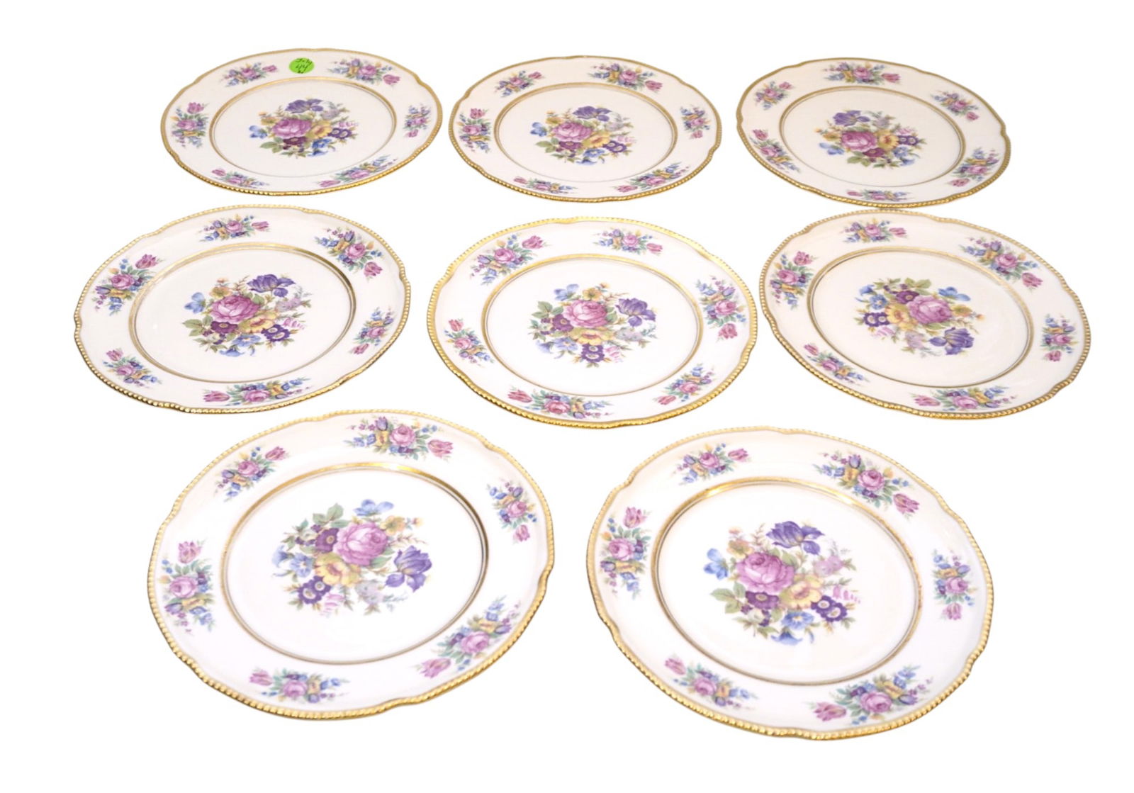 8 CASTLETON ROSE USA DESSERT PLATES (1 of 3)