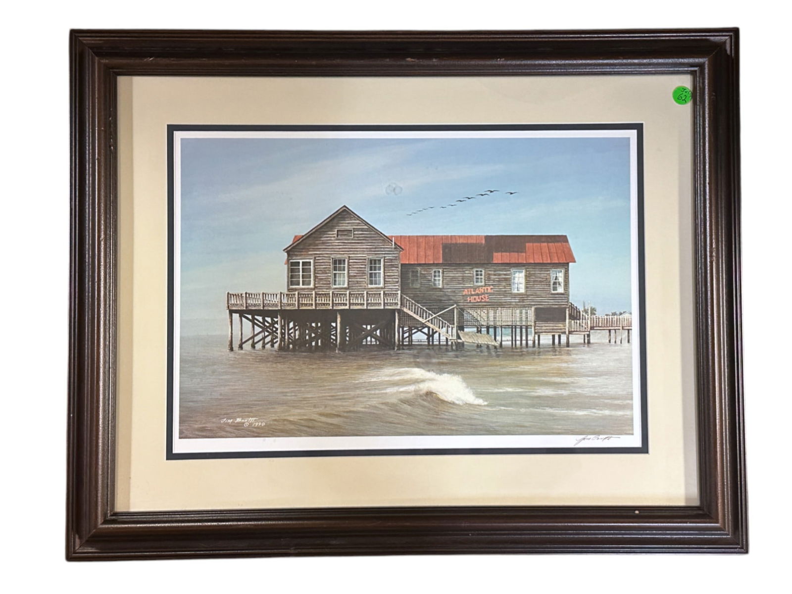 JIM BOOTH SIGNED ATLANTIC HOUSE PRINT FRAMED (1 of 4)