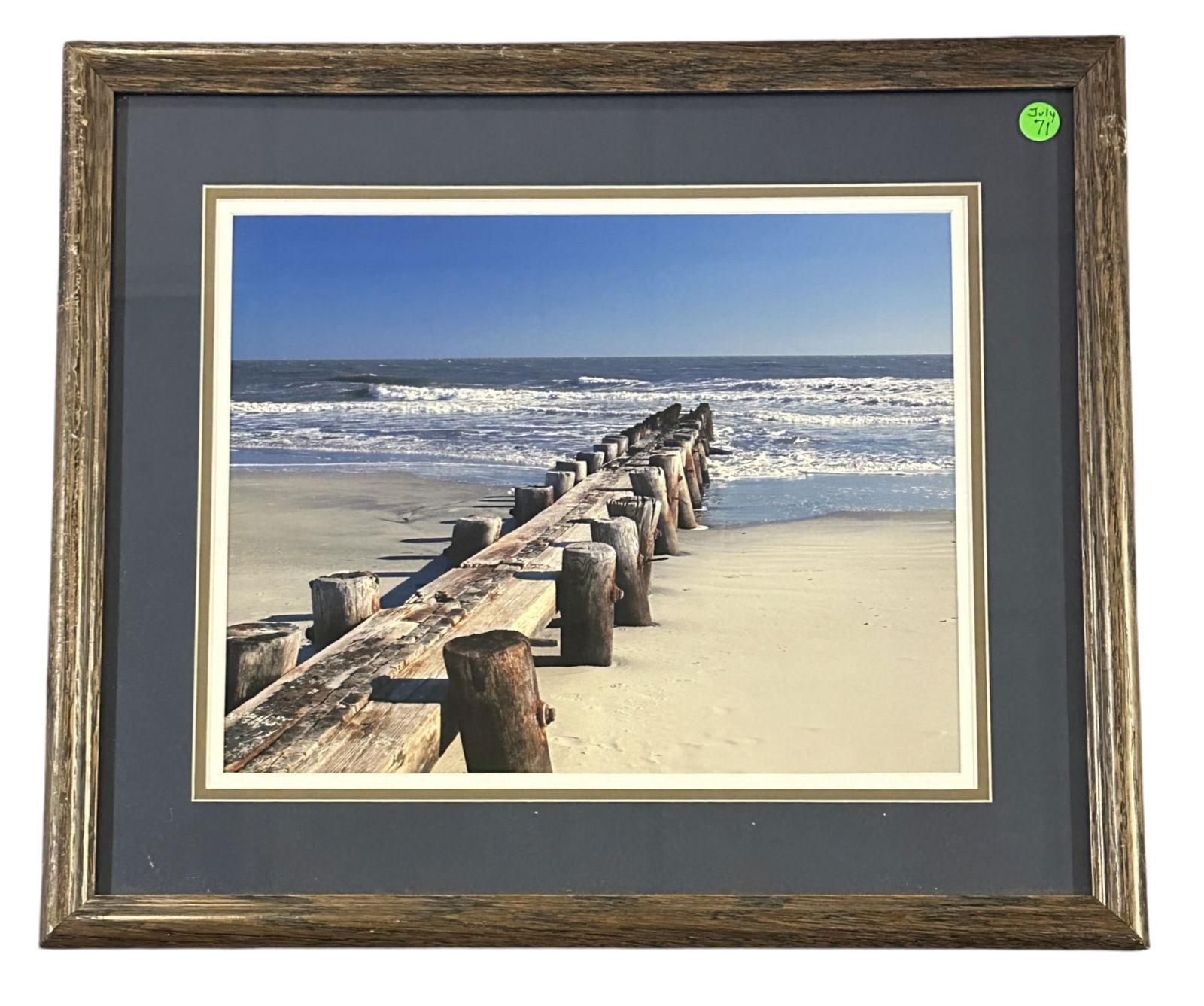 OLD FOLLY BEACH PIER FRAMED JIM BOOTH GALLERY (1 of 2)