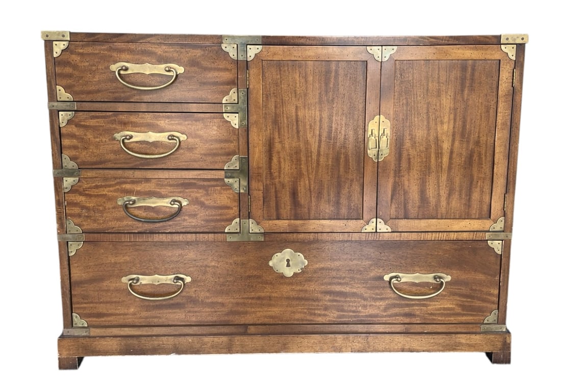 CENTURY FURNITURE MID CENTURY CAMPAIGN CHEST (1 of 9)