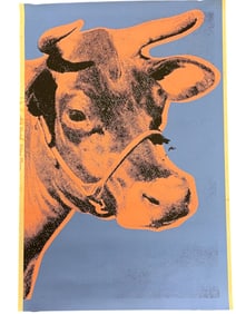 WARHOL 1971 COW WALLPAPER SCREENPRINT WHITNEY