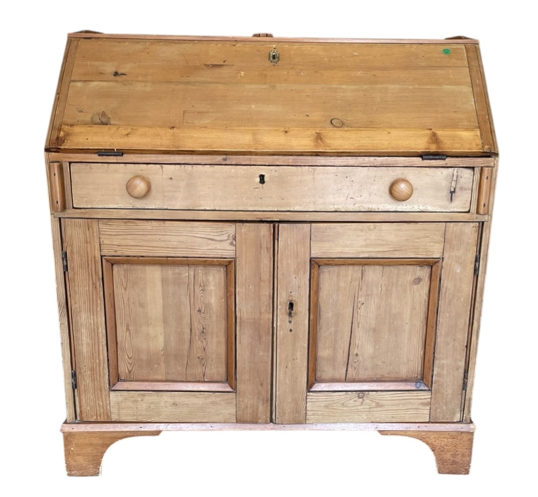 ANTIQUE FRENCH PINE FARMHOUSE SECRETARY (1 of 8)