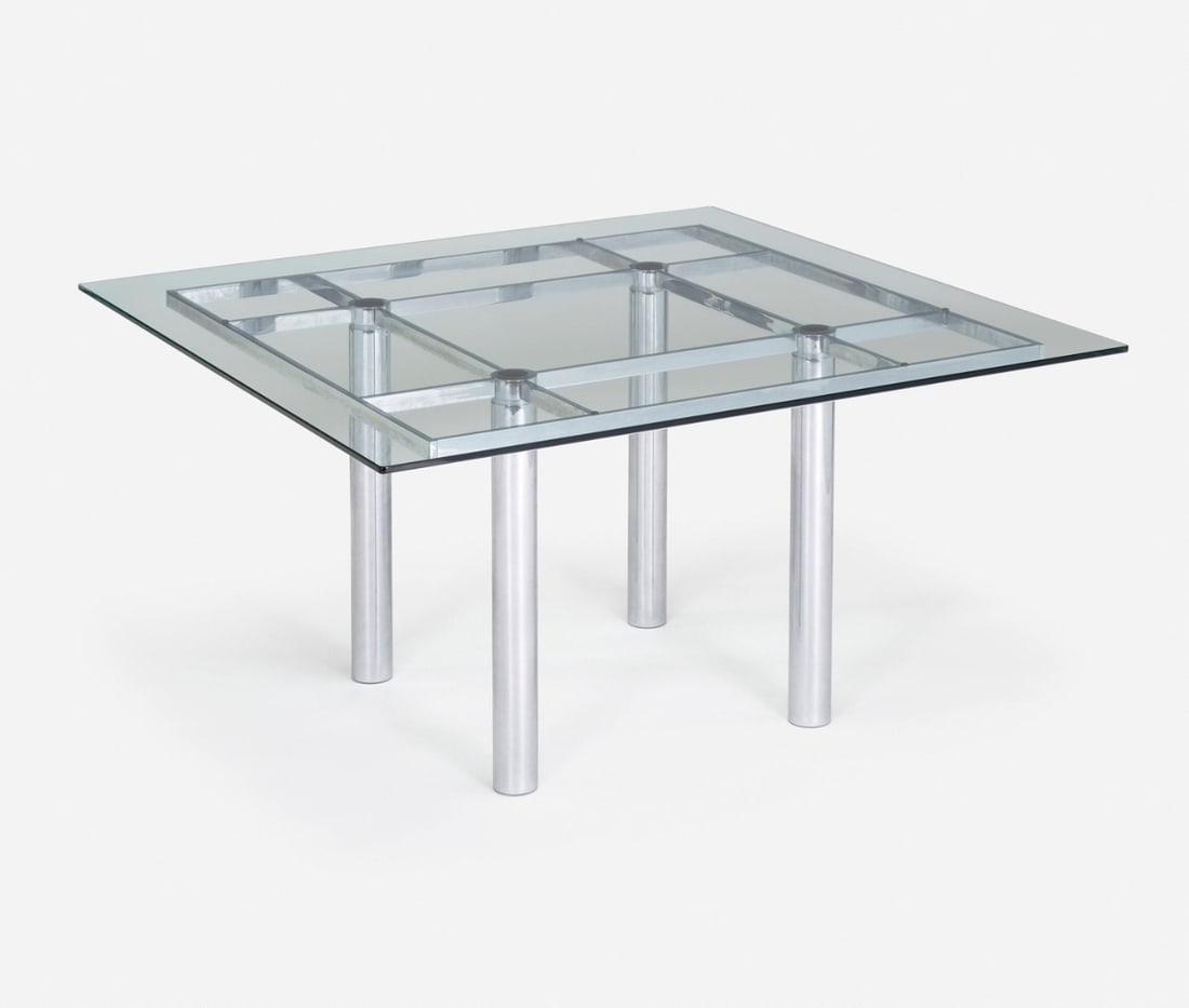TOBIA SCARPA GAVINA ITALY POSTMODERN CHROME TABLE (1 of 4)